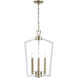 Lizabeth 3 Light 16 inch Matte White/Modern Gold Indoor Pendant Ceiling Light